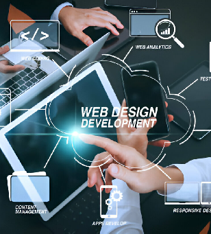 Web development service showcasing responsive website design